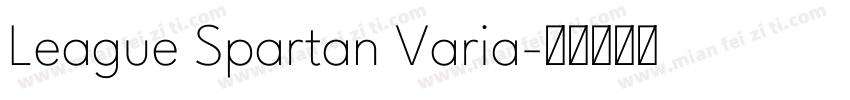 League Spartan Varia字体转换